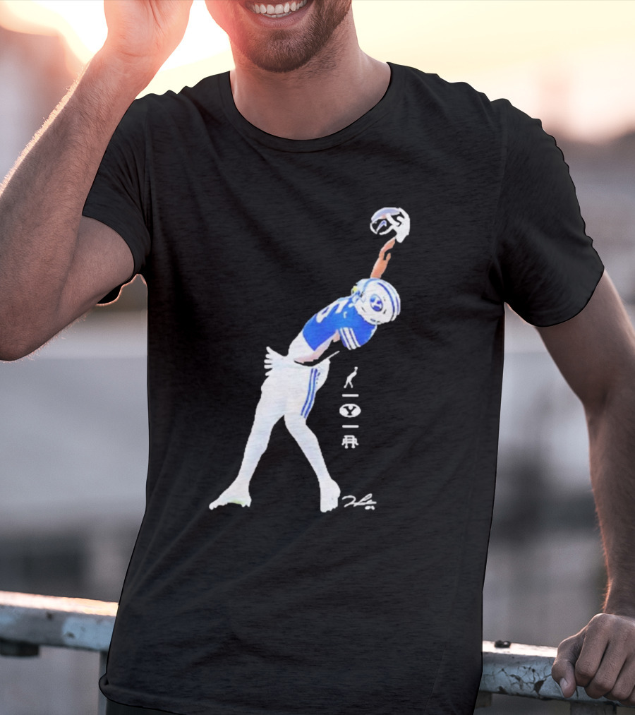 Darius Lassiter BYU Cougars Football Leaping Catch Highlight T-Shirt