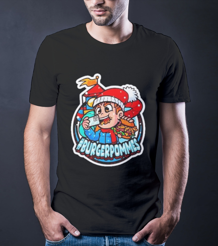 Burgerpommes Lukasbs Christmas T-Shirt