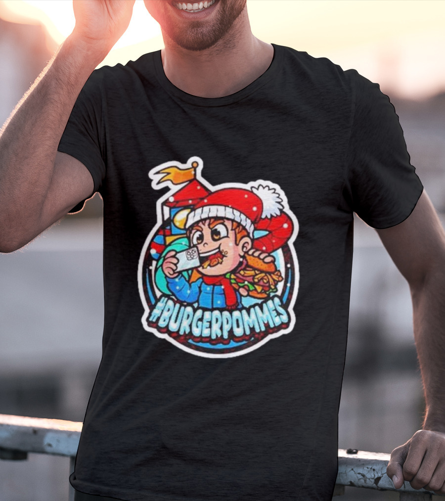 Burgerpommes Lukasbs Christmas T-Shirt