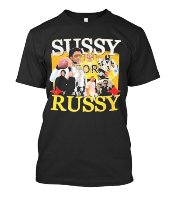 Sussy For Russy Football Photos Collage T-Shirt