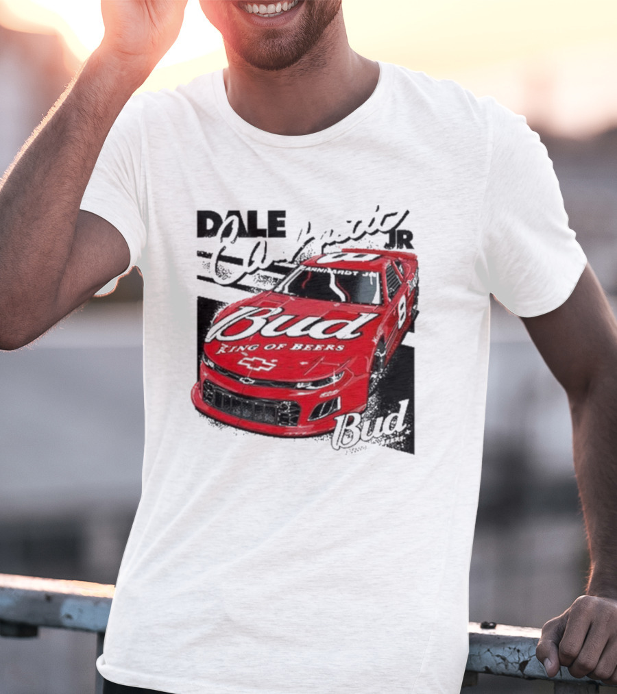 Dale Earnhardt Jr. Bud King Of Beers Chevrolet 9 Racing Car T-Shirt