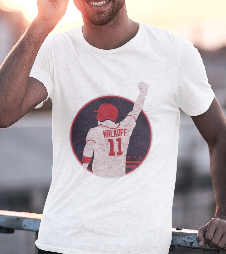 Mr Walkoff 11 Baseball Red Circle T-Shirt