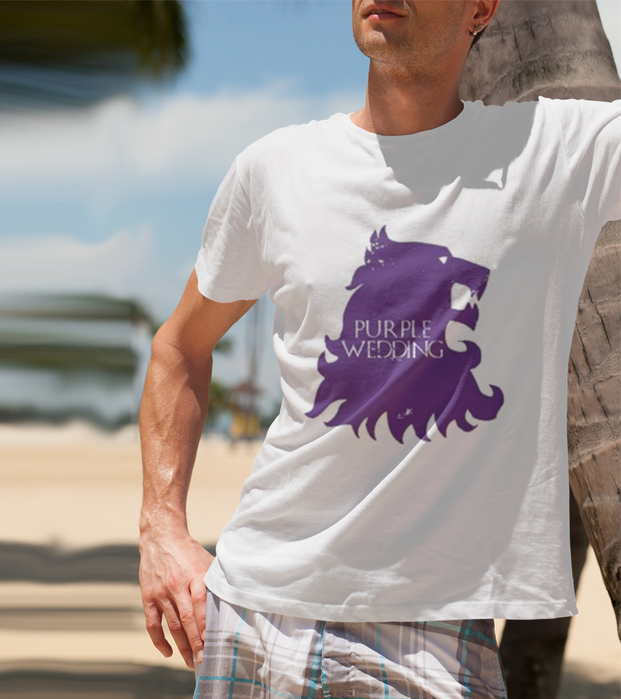 Purple Wedding Lannister Lion Crest T-Shirt