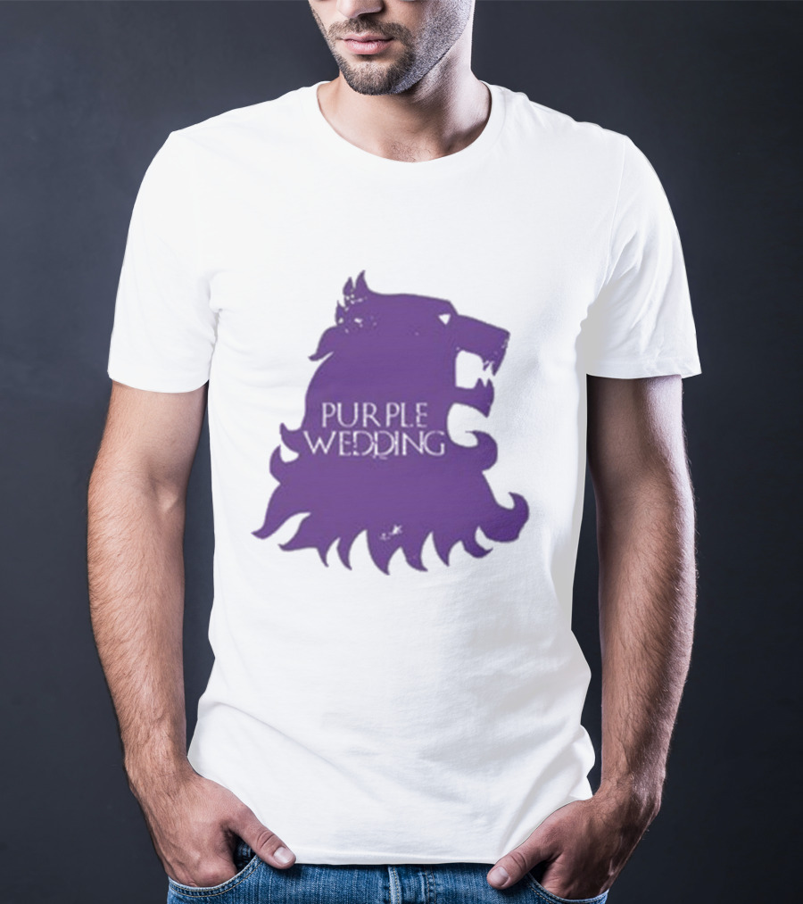 Purple Wedding Lannister Lion Crest T-Shirt