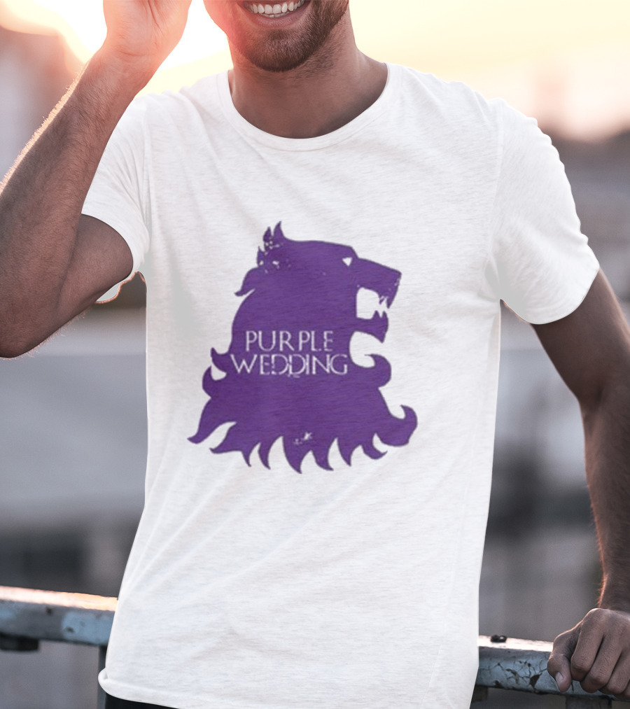 Purple Wedding Lannister Lion Crest T-Shirt