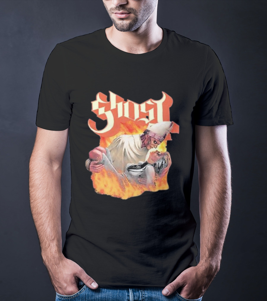 Ghost Nihil Embracing Flames T-Shirt