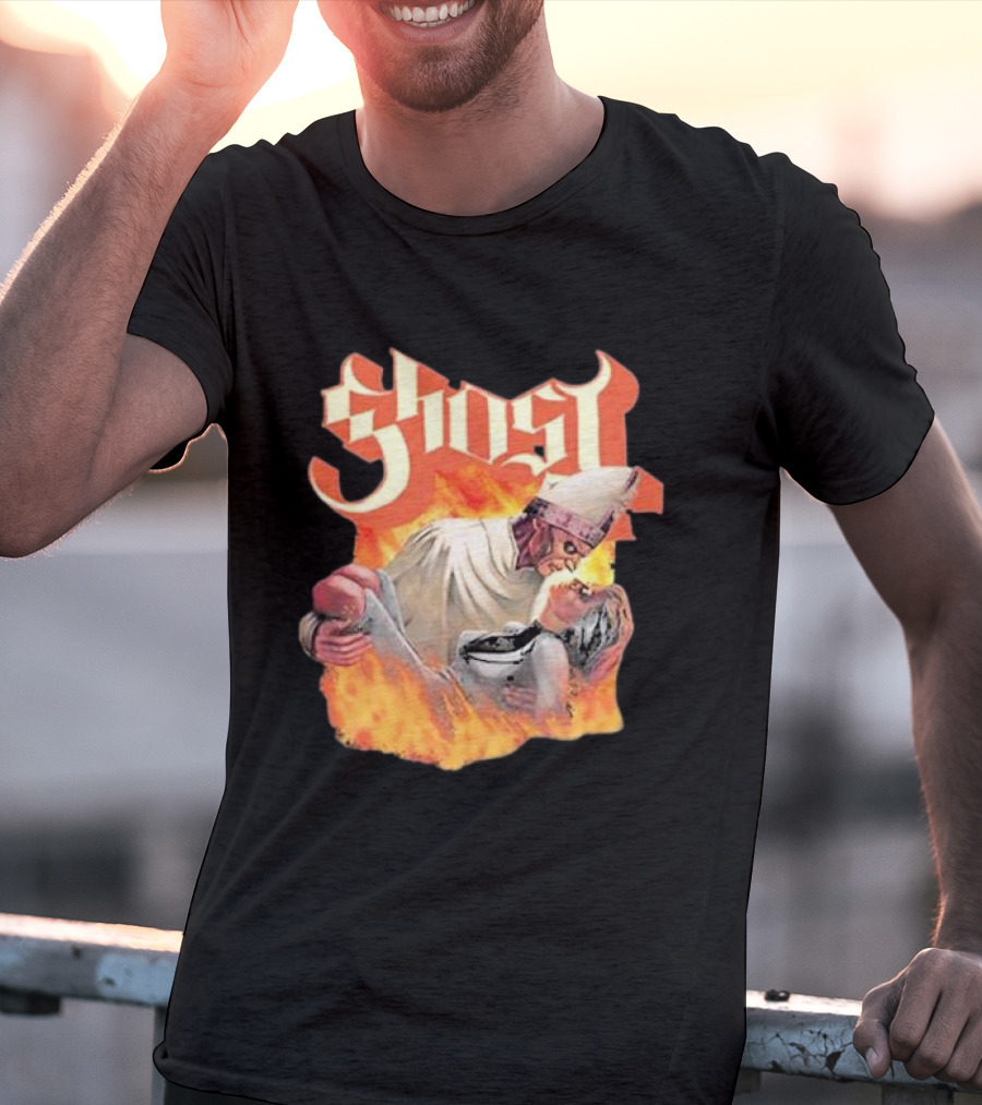 Ghost Nihil Embracing Flames T-Shirt