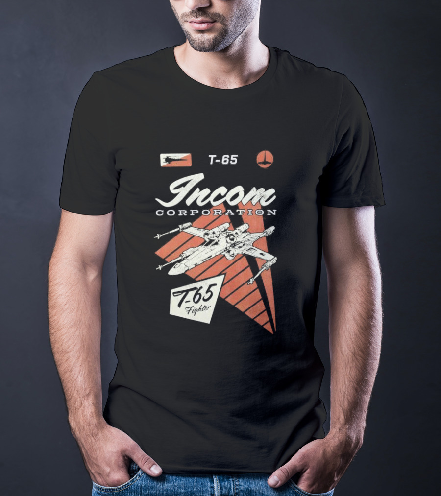 Incom Corporation T-65 Fighter Starship Graphic Retro T-Shirt
