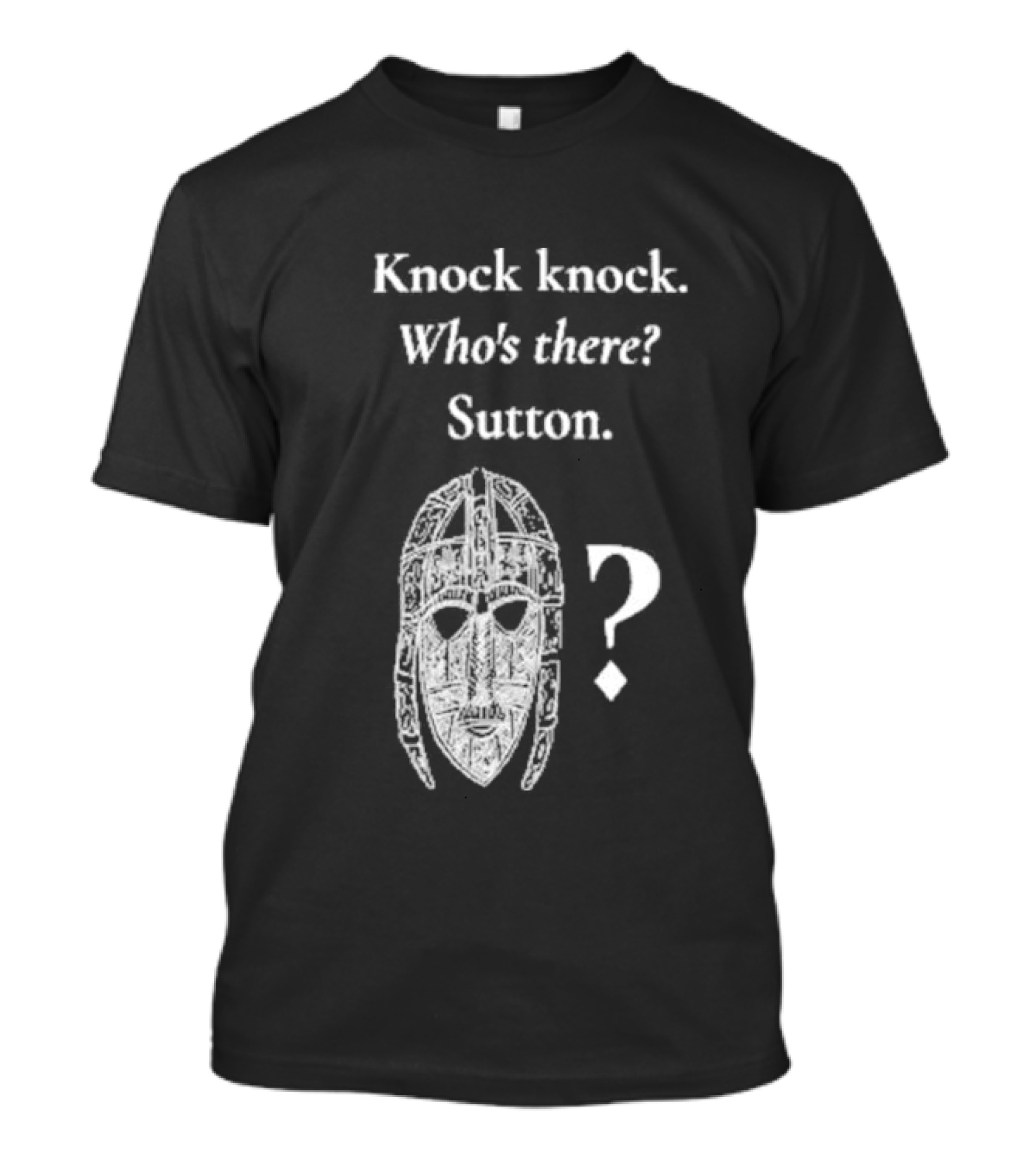 Knock Knock Who's There Sutton Helmet Image T-Shirt