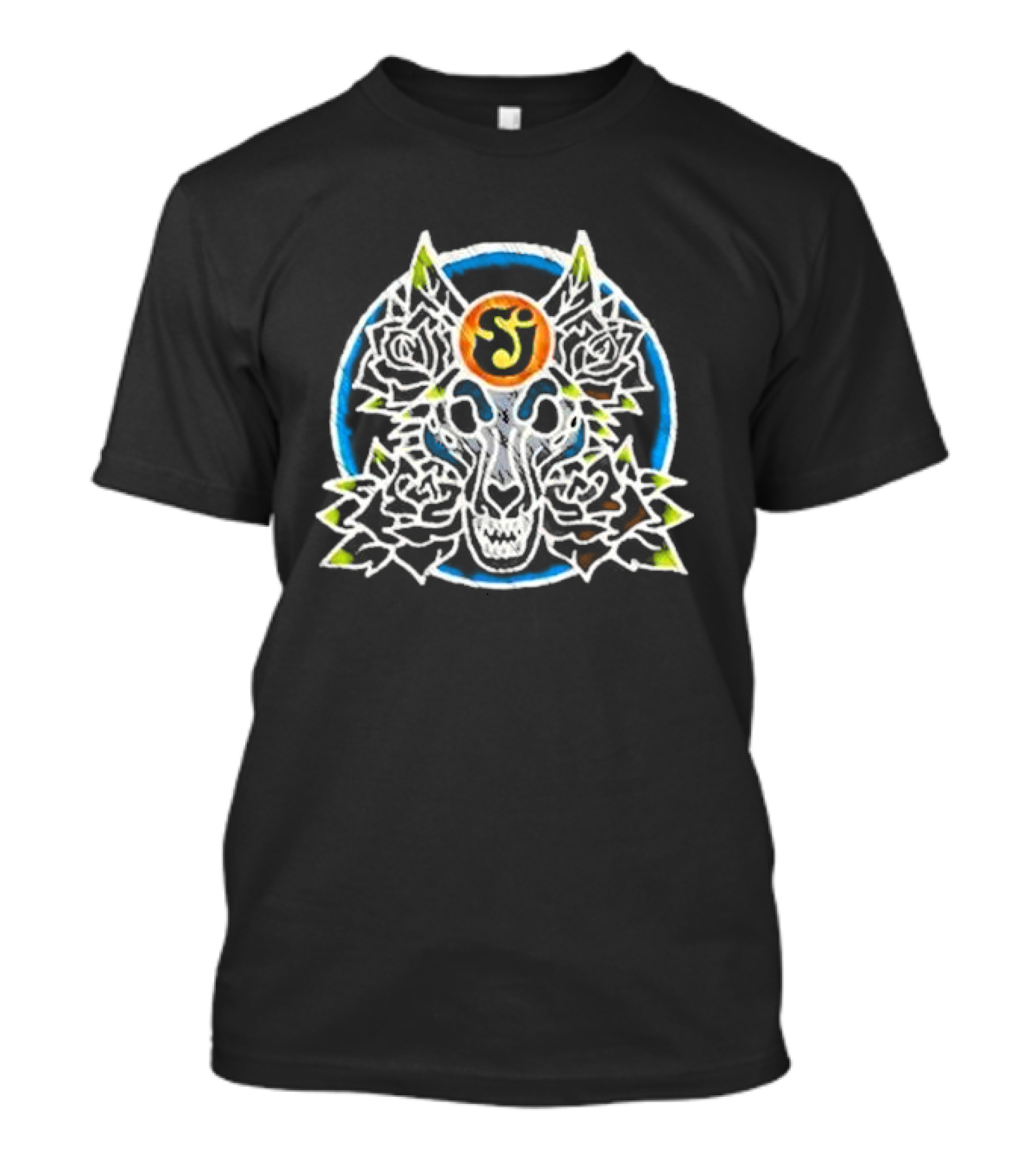 The String Cheese Incident Suwannee Wolf Symmetrical Floral T-Shirt