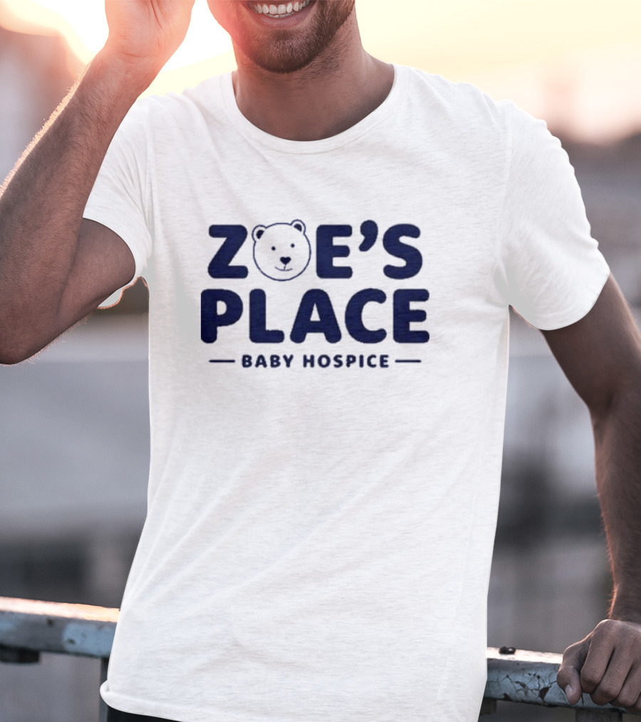 Chris Pajak Zoe’s Place Baby Hospice Charity Logo Bear T-Shirt