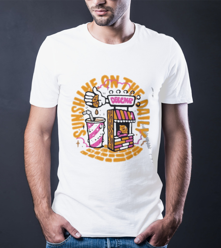 Doublecamp Daydream Sunshine On The Daily Dumplings Drink Stand T-Shirt