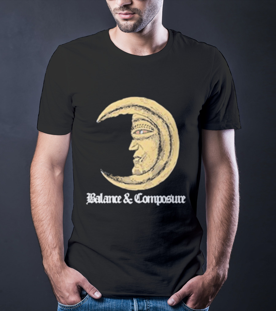 Balance And Composure Moon Face T-Shirt