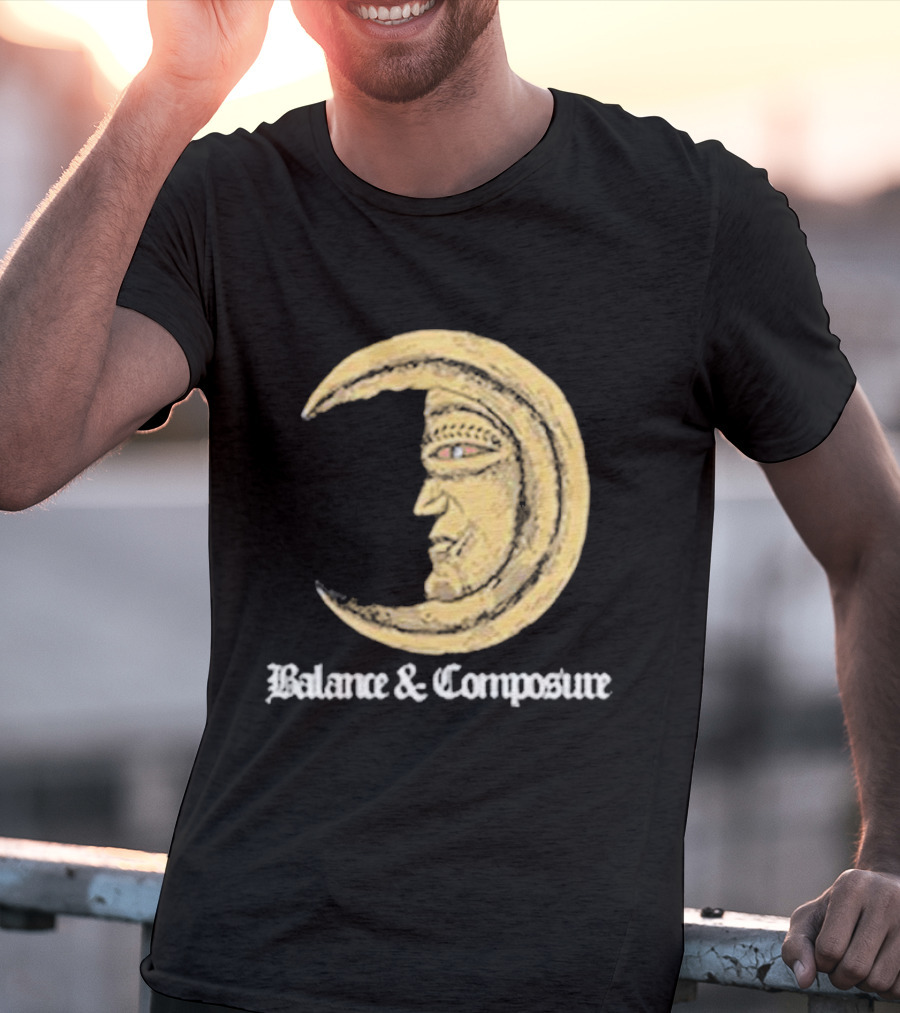 Balance And Composure Moon Face T-Shirt