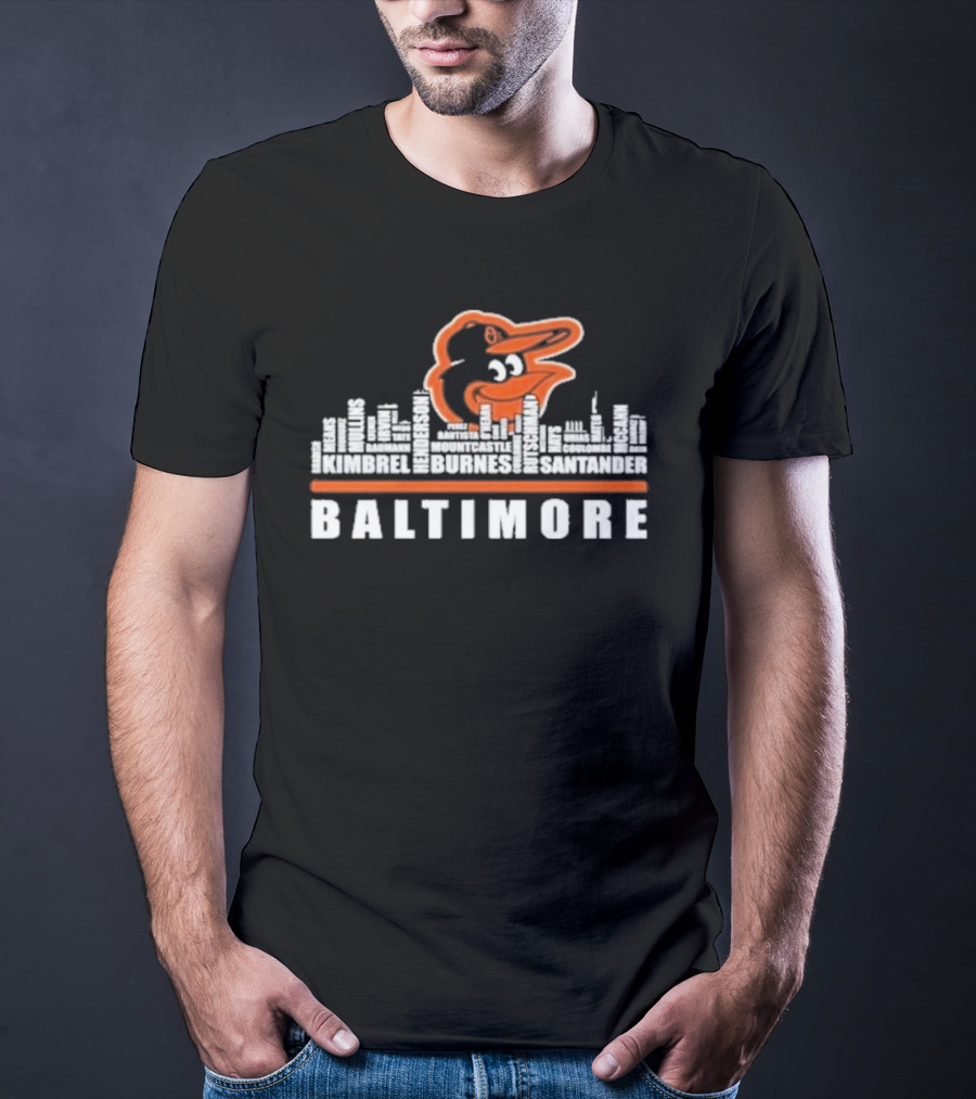 Baltimore Orioles Player Names Kimbrel Henderson Burnes Mountcastle Santander T-Shirt