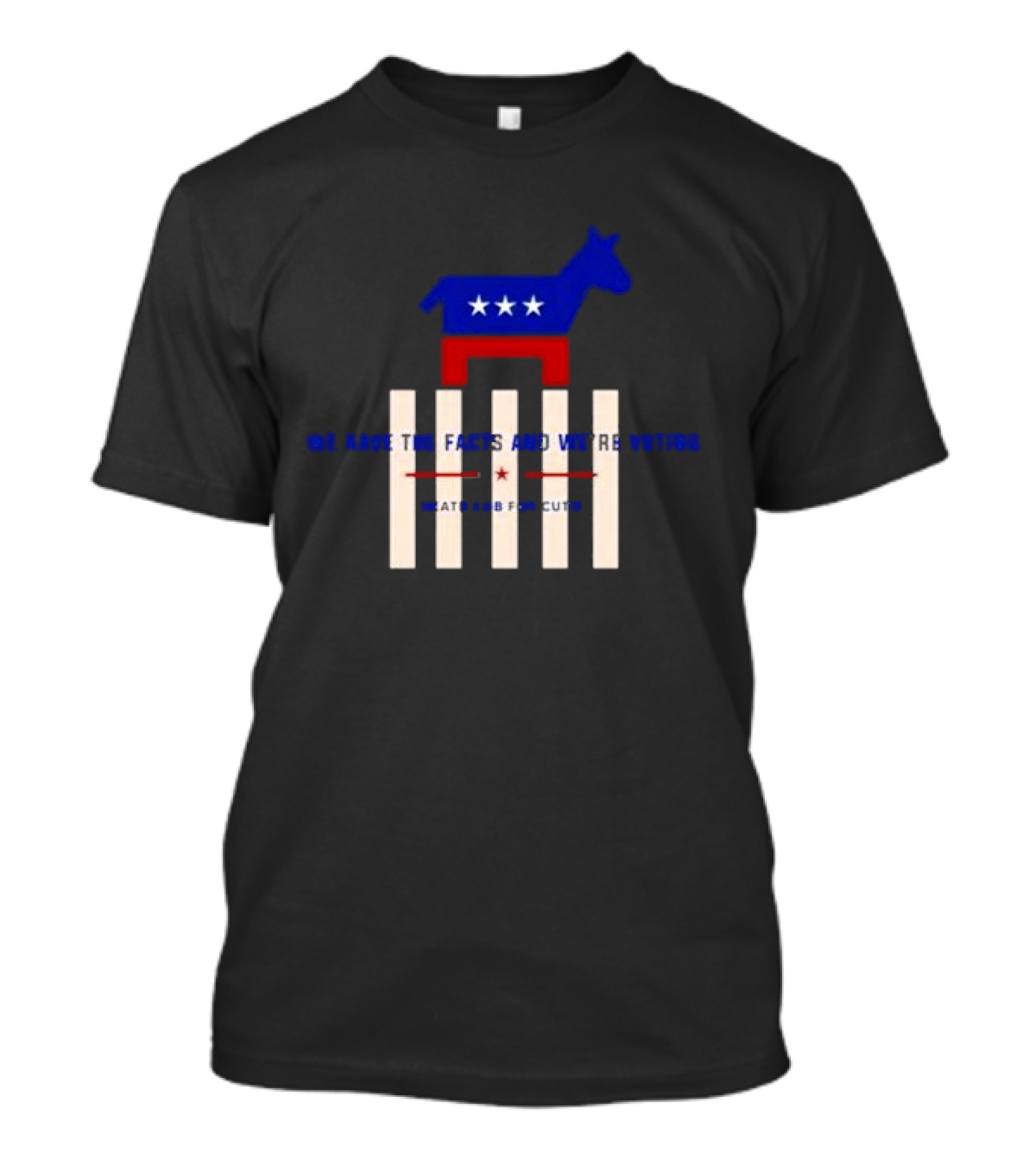 Death Cab For Cutie We Have The Facts And We’re Voting Democratic Party Donkey Stars T-Shirt
