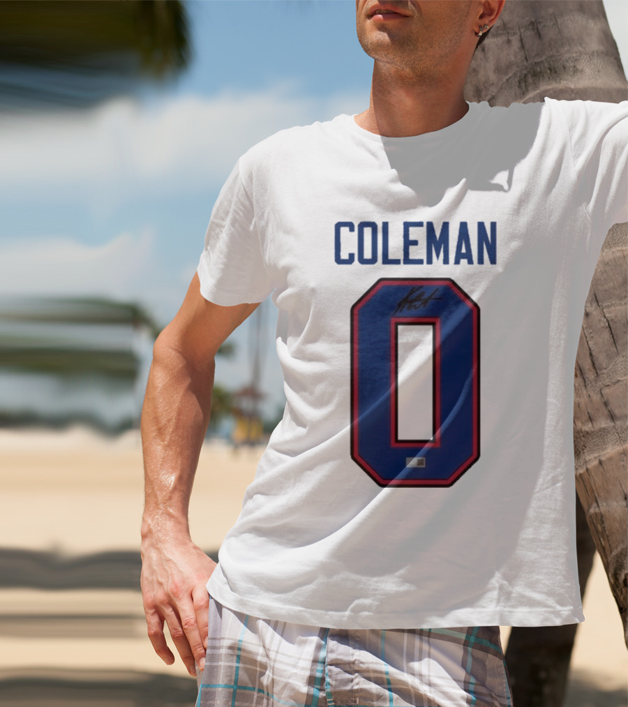 Coleman 0 Autograph Keon Coleman T-Shirt