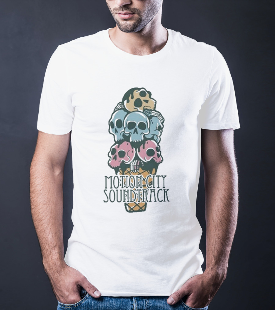 Motion City Soundtrack Ice Cream Skull Tower T-Shirt