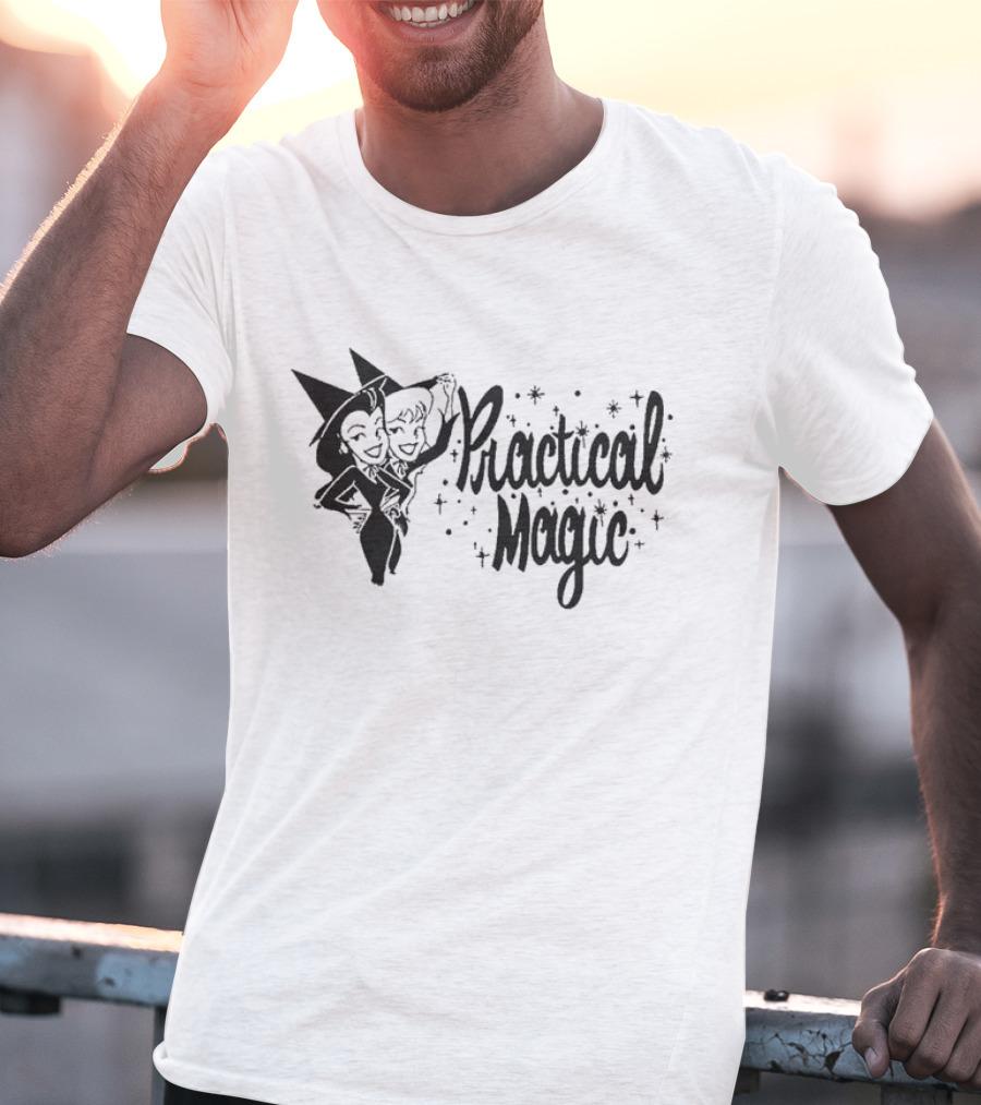 Practical Magic Bewitching Characters And Shimmering Stars T-Shirt