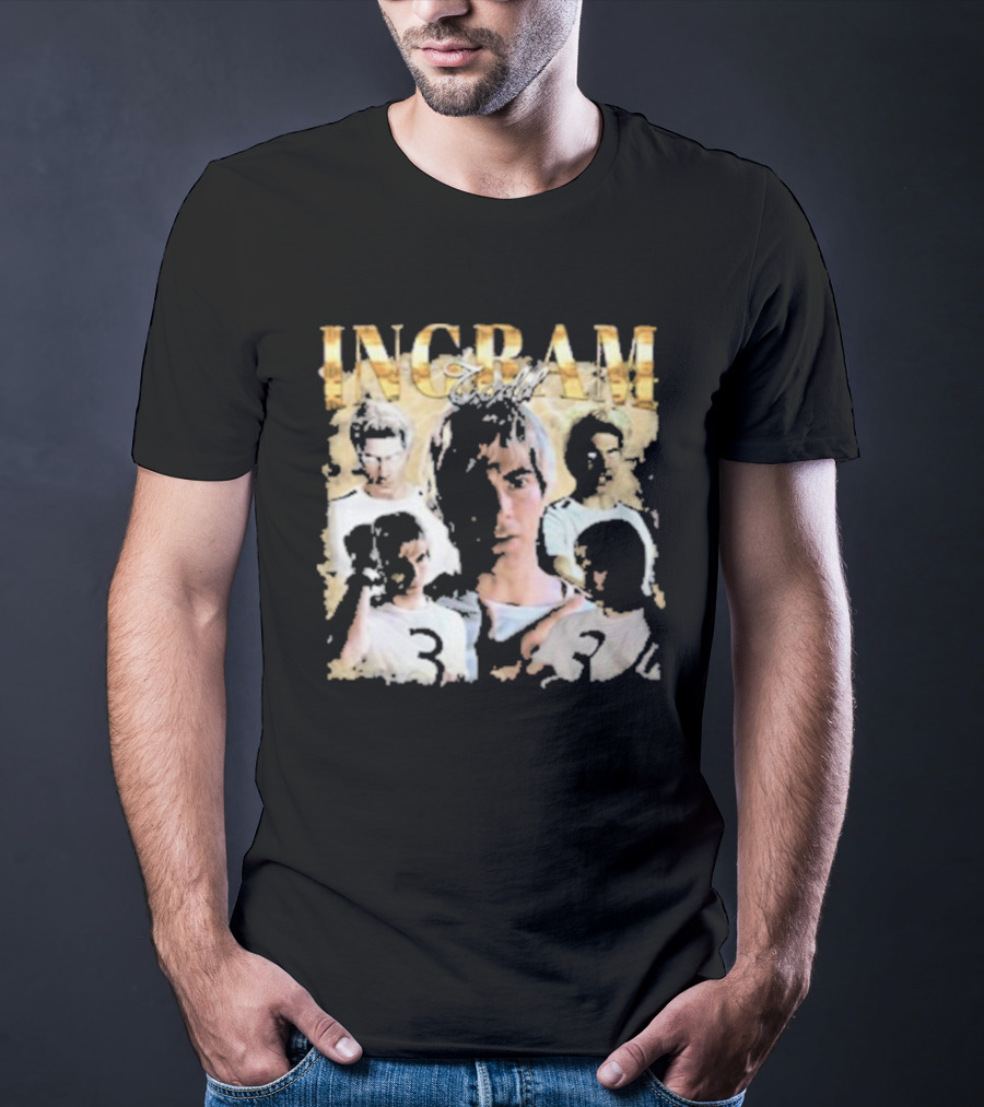 Todd Ingram Retro Collage With Gold Text And Number Three T-Shirt