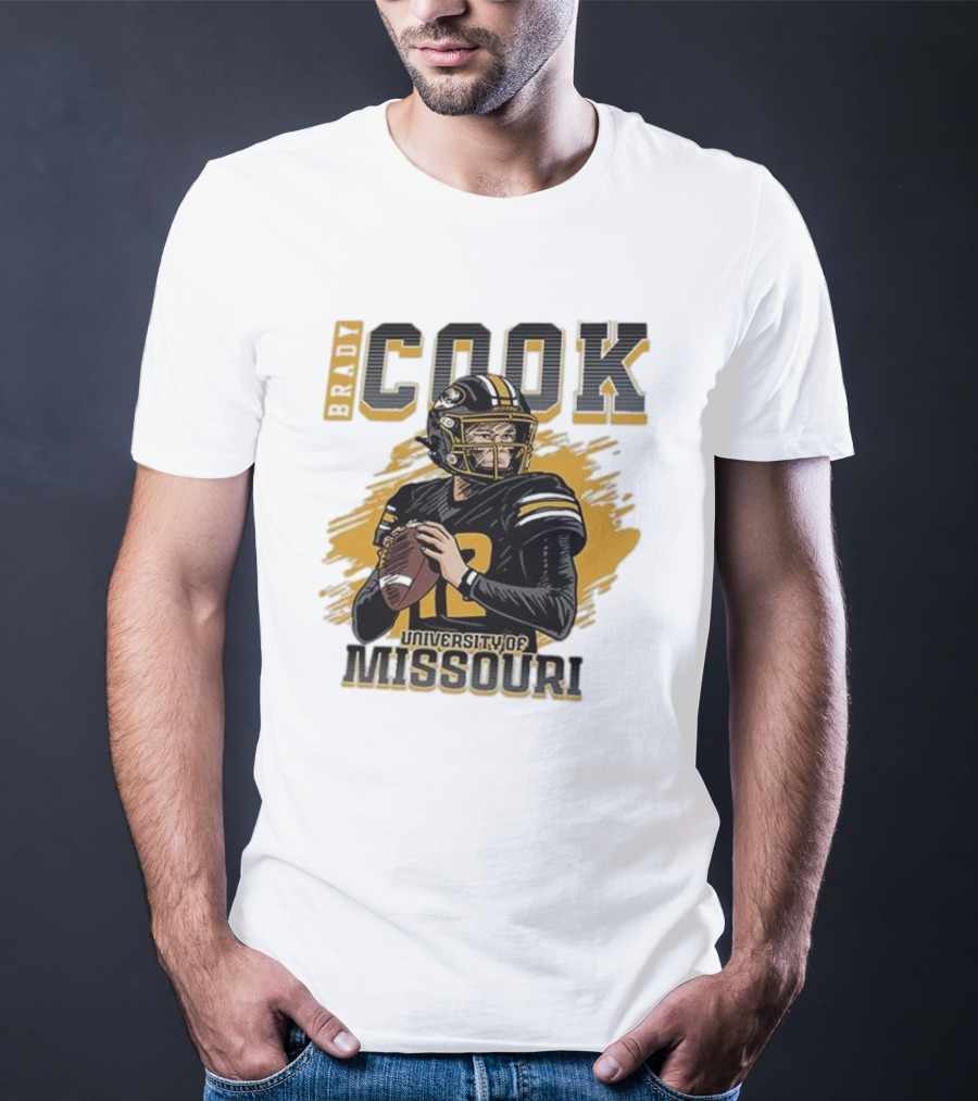 Brady Cook University Of Missouri Football Player T-Shirt