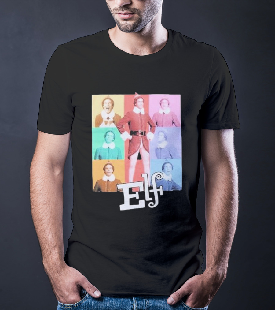Elf Colorful Pop Art Collage T-Shirt