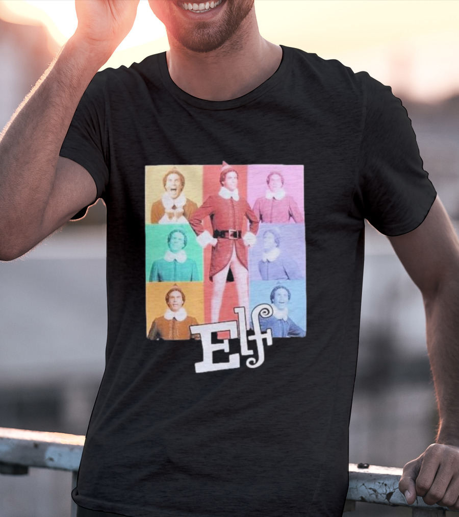 Elf Colorful Pop Art Collage T-Shirt