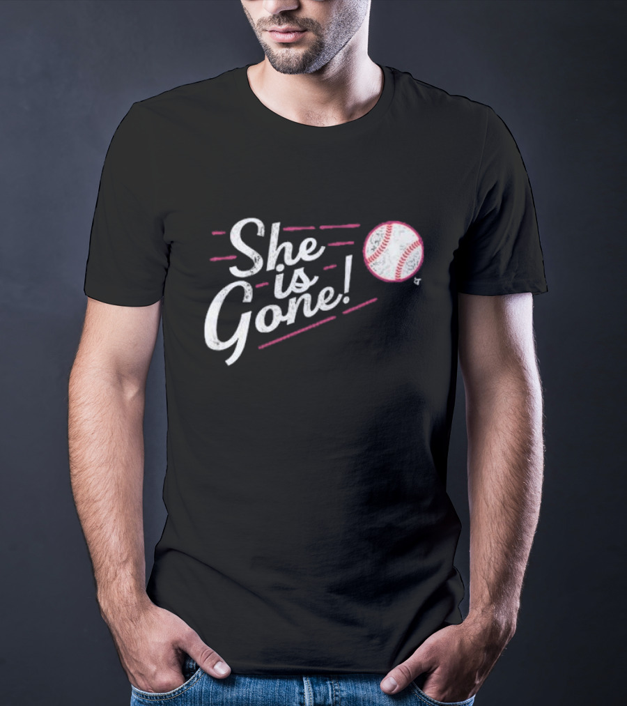 She Is Gone Baseball Los Angeles T-Shirt