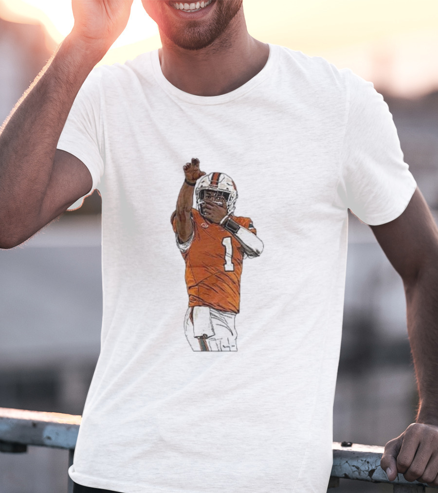 Cameron Ward Washington State Cougars Football Action Pose T-Shirt