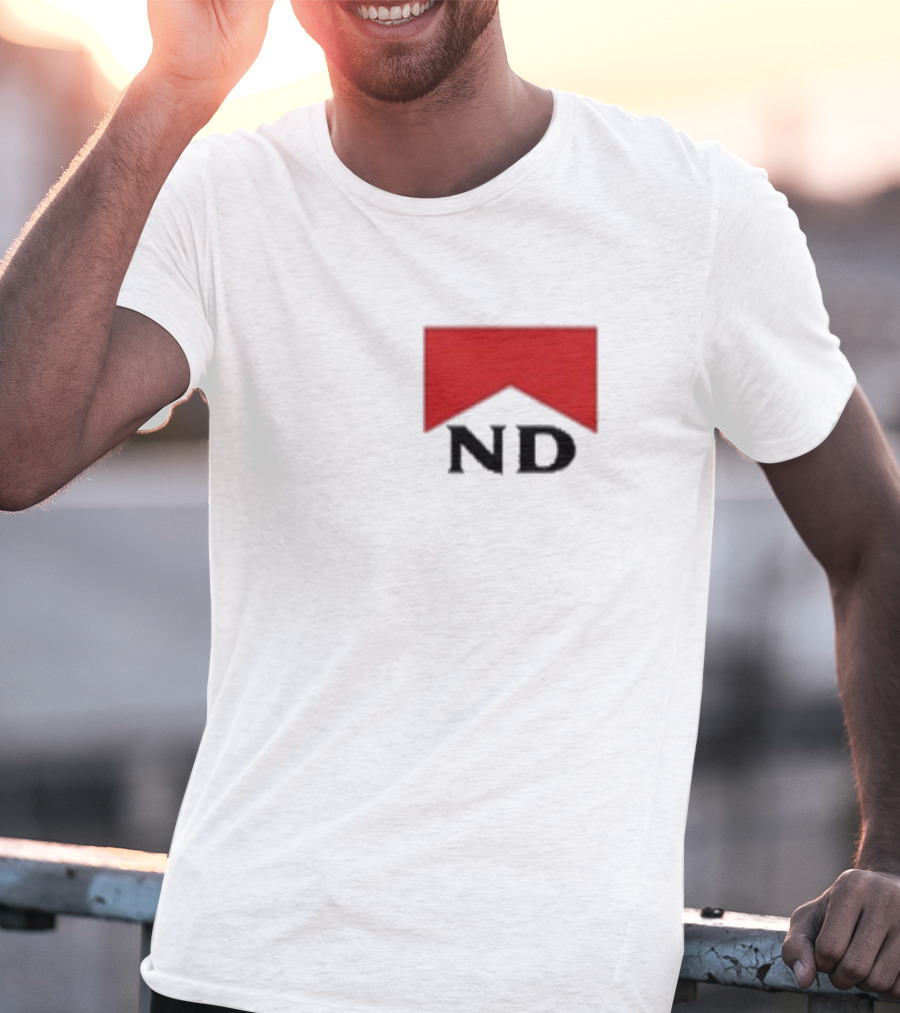 Nicotine Dolls ND Red Marlboro Style Badge T-Shirt