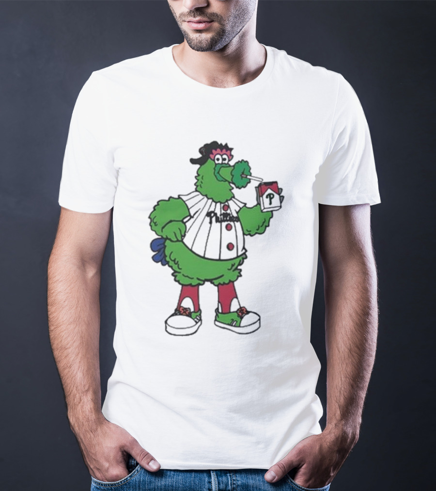 Philadelphia Phillies Mascot Smoking Pirate T-Shirt
