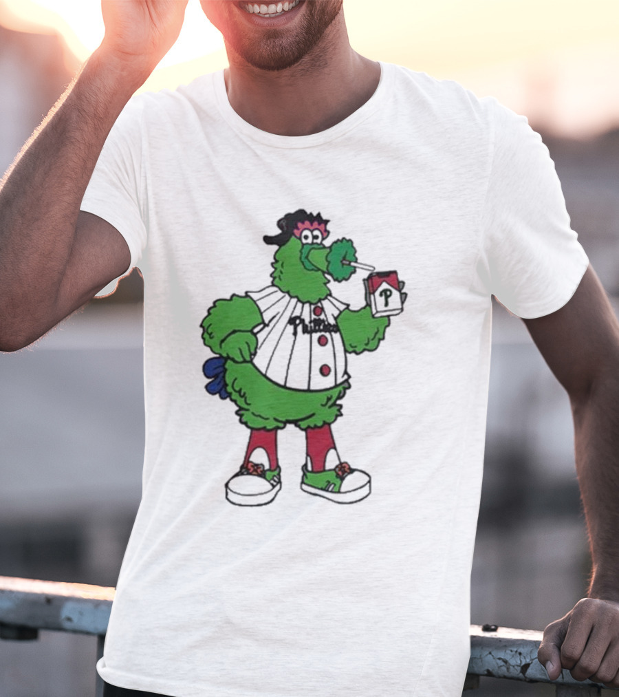Philadelphia Phillies Mascot Smoking Pirate T-Shirt