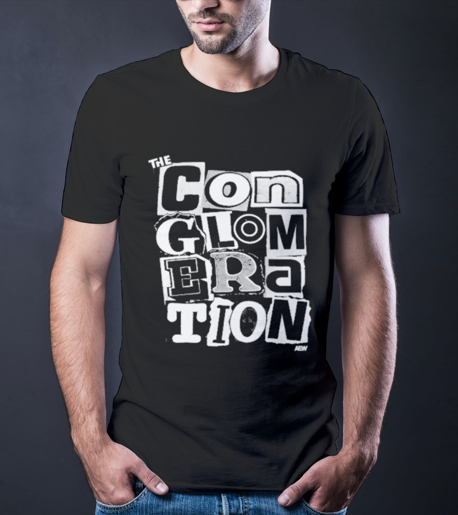 Pro Wrestling AEW The Conglomeration Top Rope Tuesday Black T-Shirt