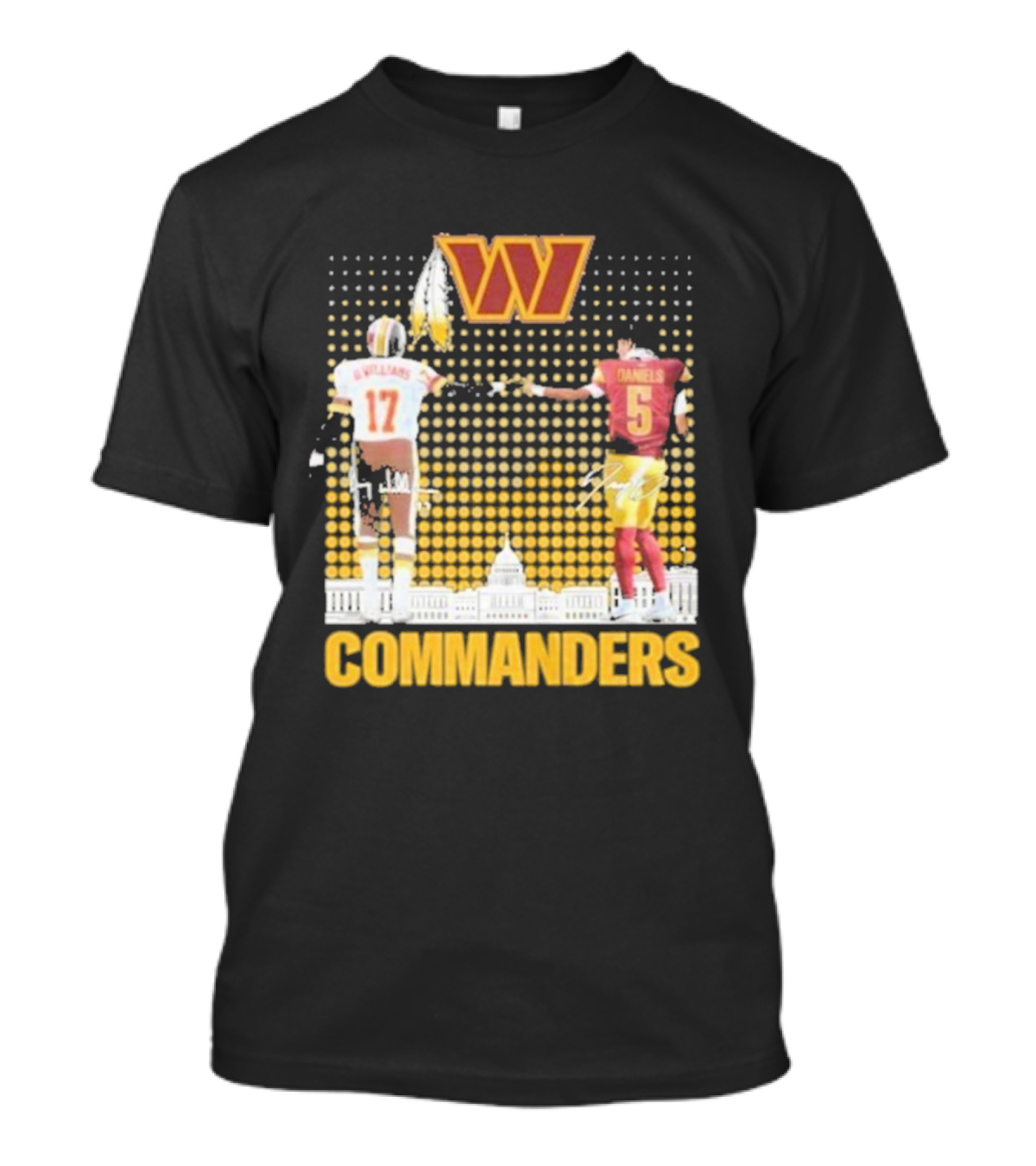 Williams Daniels Commanders Washington Football Legacy T-Shirt