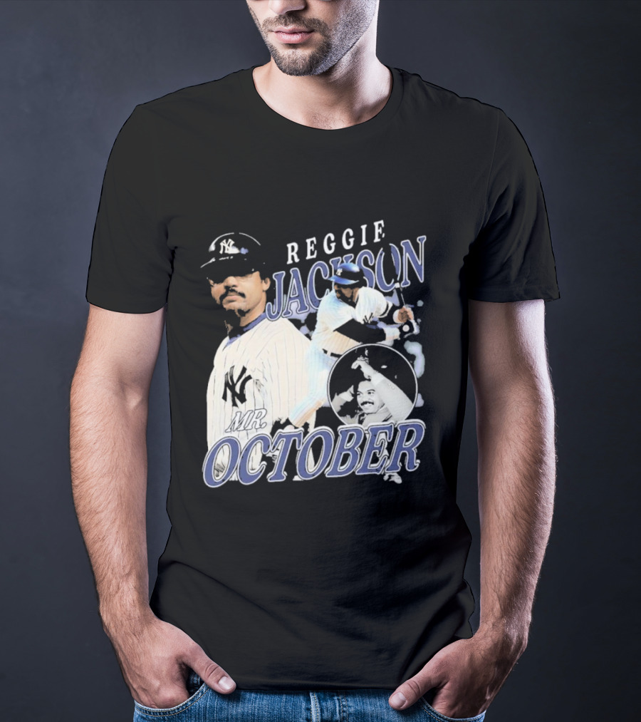 Reggie Jackson Mr October Yankees Legend T-Shirt