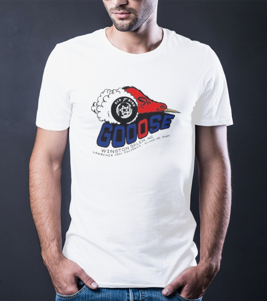 Goose Red Head Winston Salem NC Lawrence Joel Coliseum October 25 T-Shirt