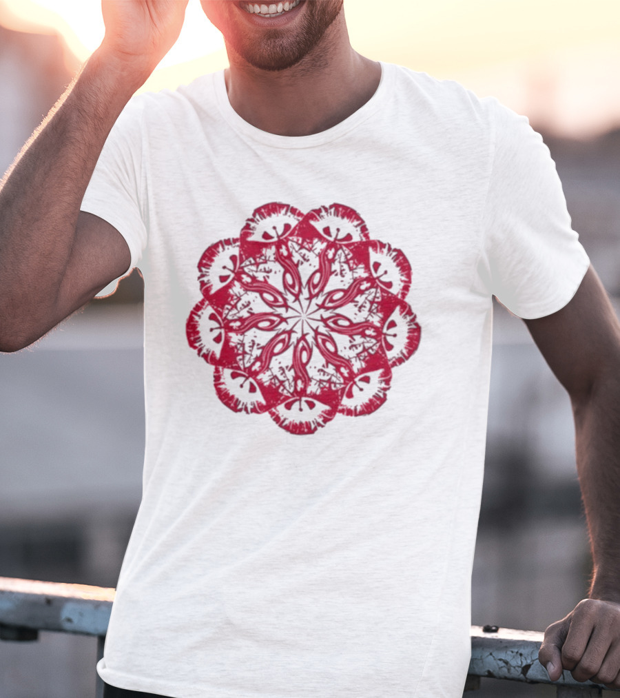 Slipknot Red Mandala Flower T-Shirt