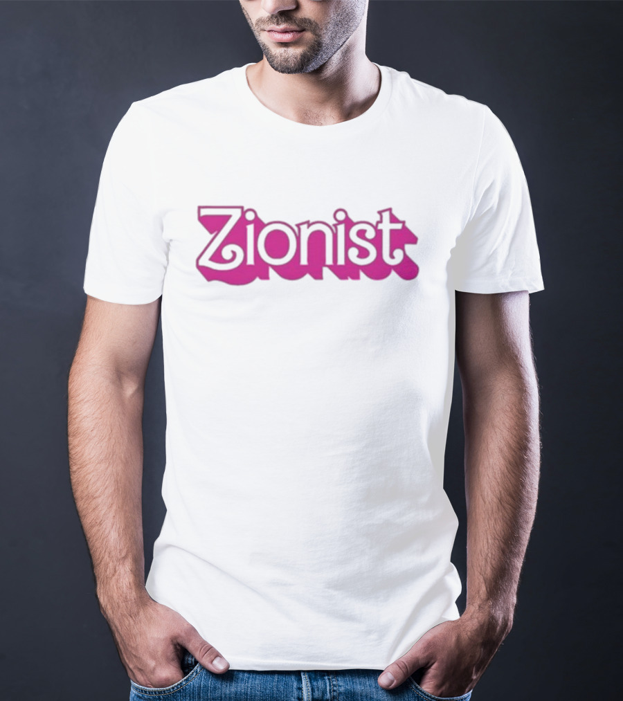 Sloan Rachmuth Zionist Statement Bold Pink Retro Font T-Shirt