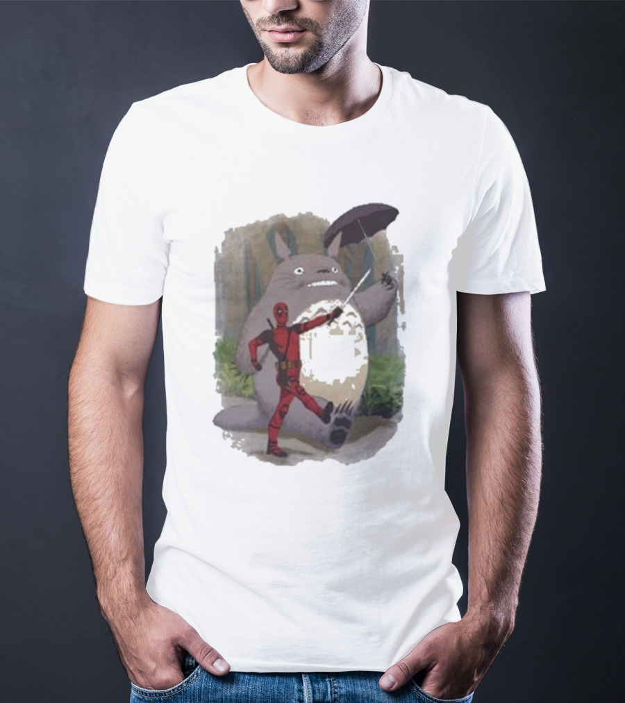 My Neighbor Totoro Deadpool Umbrella Adventure T-Shirt