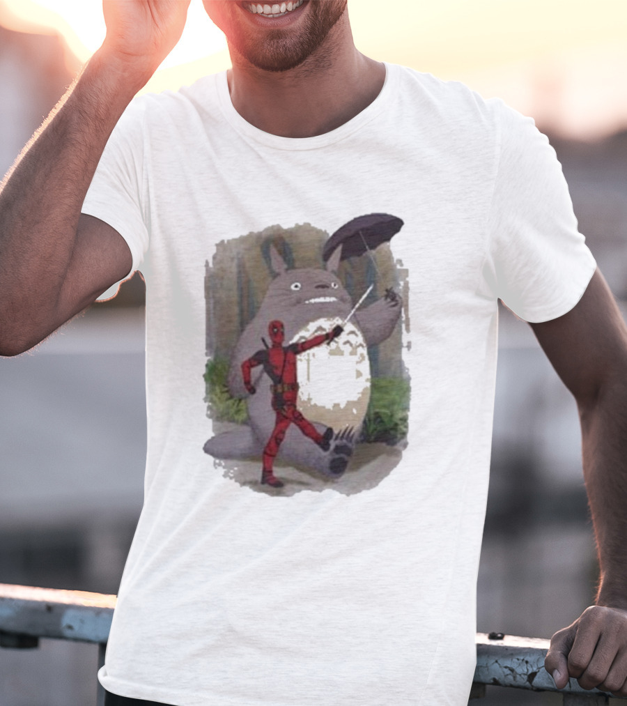 My Neighbor Totoro Deadpool Umbrella Adventure T-Shirt
