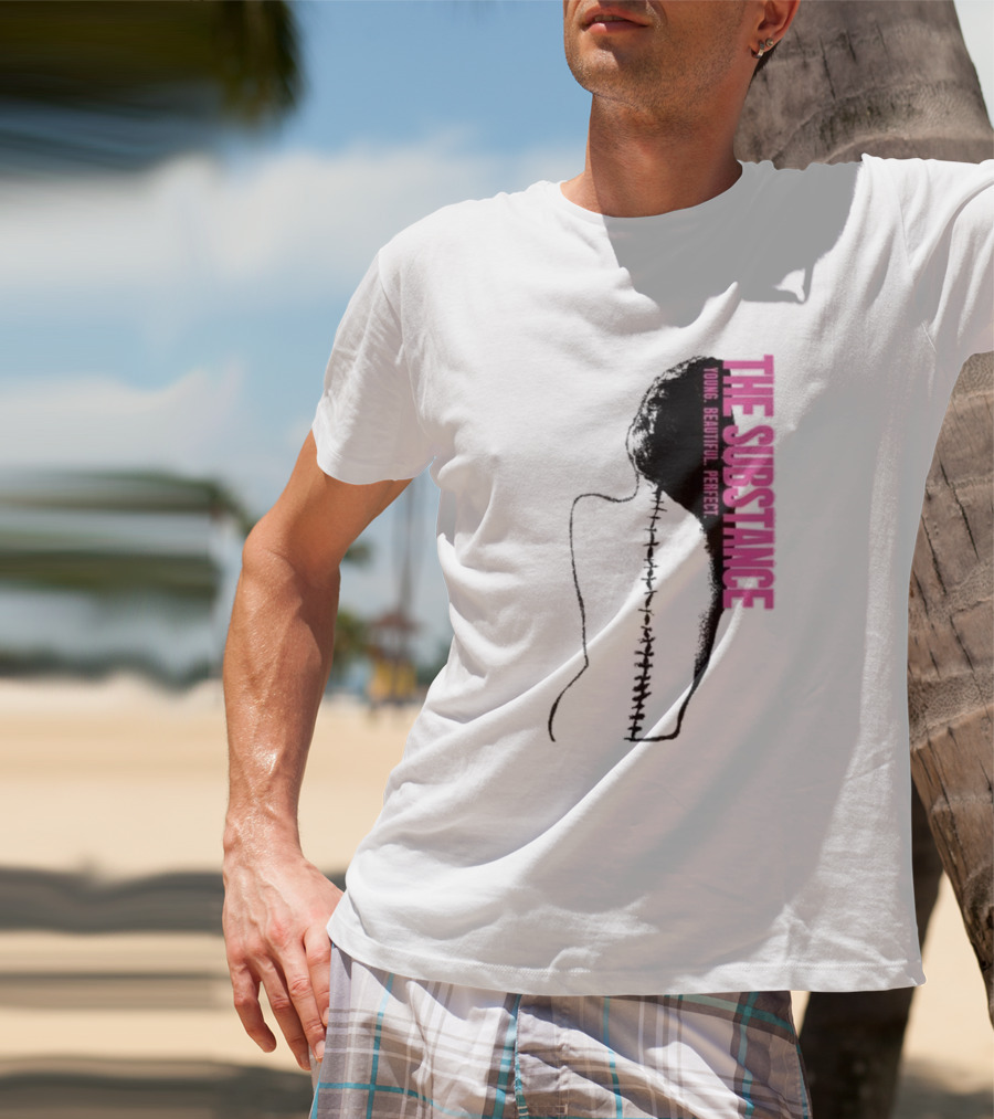 THE SUBSTANCE Young Beautiful Perfect Spine T-Shirt