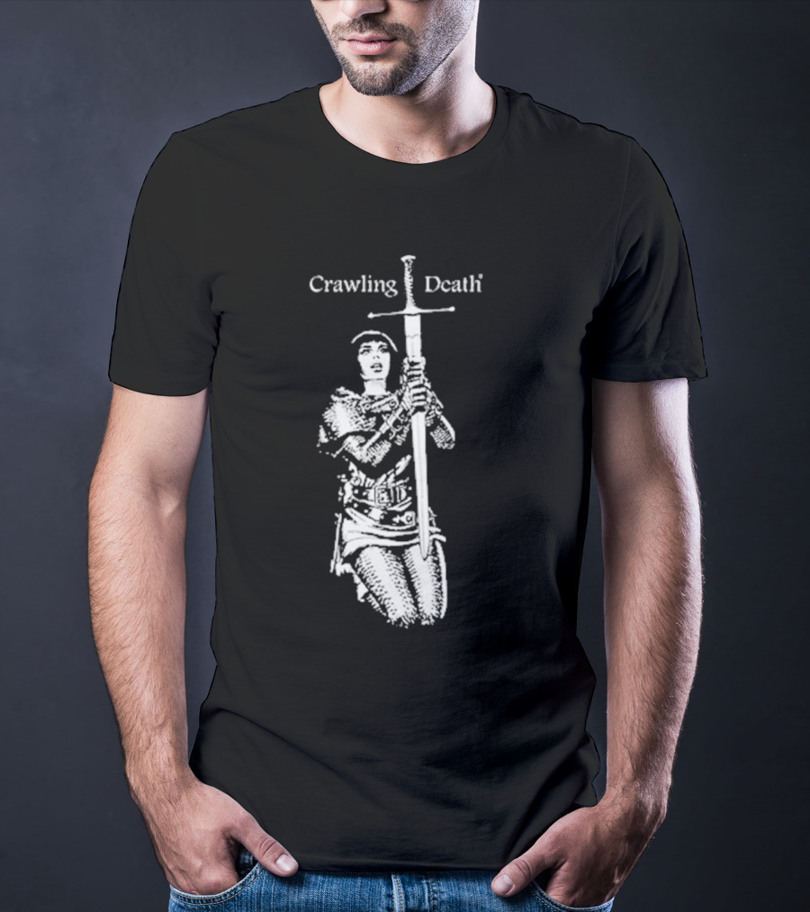 Crawling Death Medieval Warrior With Sword T-Shirt