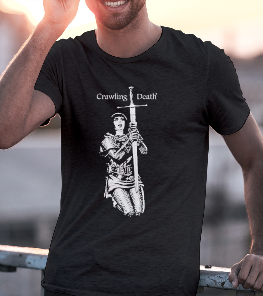 Crawling Death Medieval Warrior With Sword T-Shirt