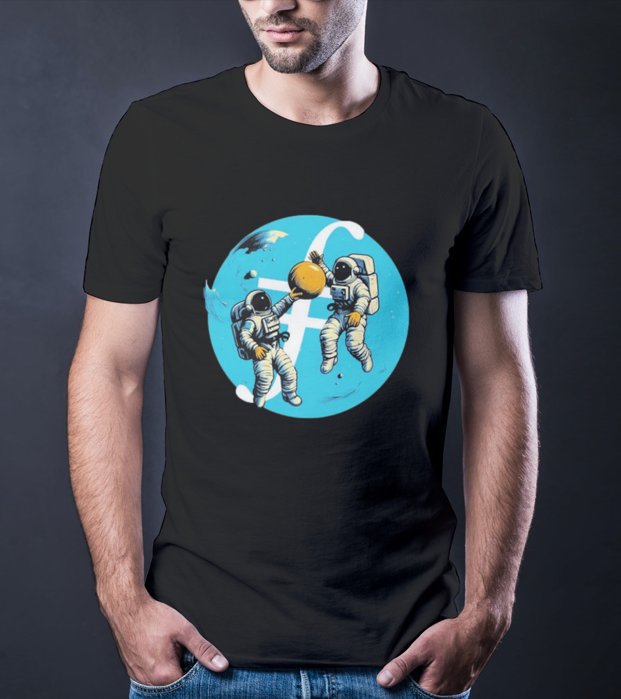 Filecoin ⨎ Astronauts In Space With Cryptocurrency T-Shirt