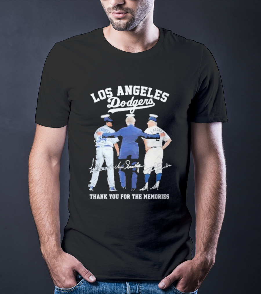 Los Angeles Dodgers Valenzuela Lasorda Thank You For The Memories T-Shirt