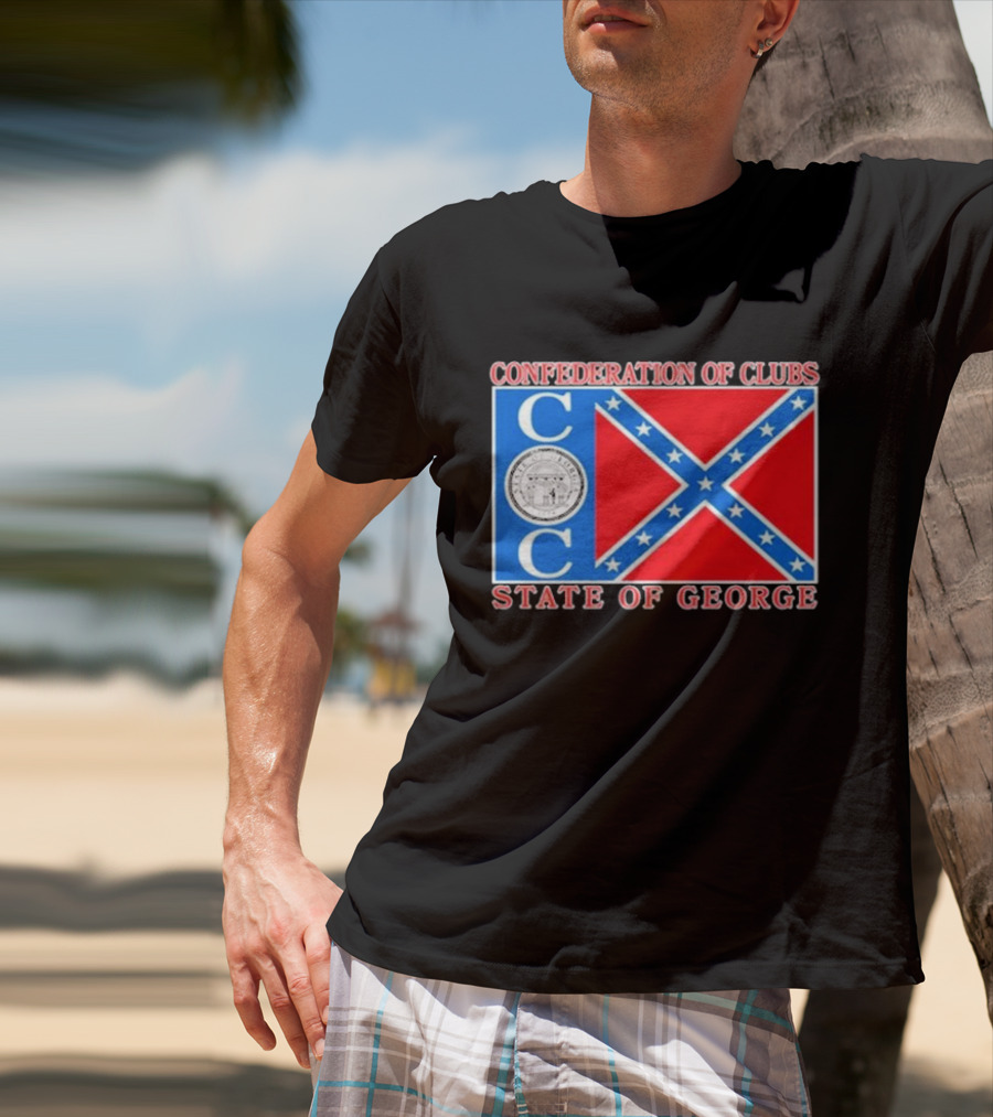 The Good Liars Confederation Of Clubs COC State Of Georgia Flag T-Shirt