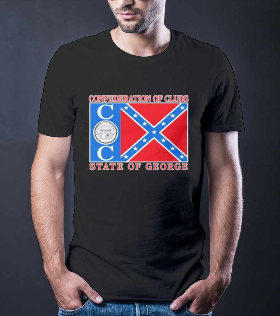 The Good Liars Confederation Of Clubs COC State Of Georgia Flag T-Shirt