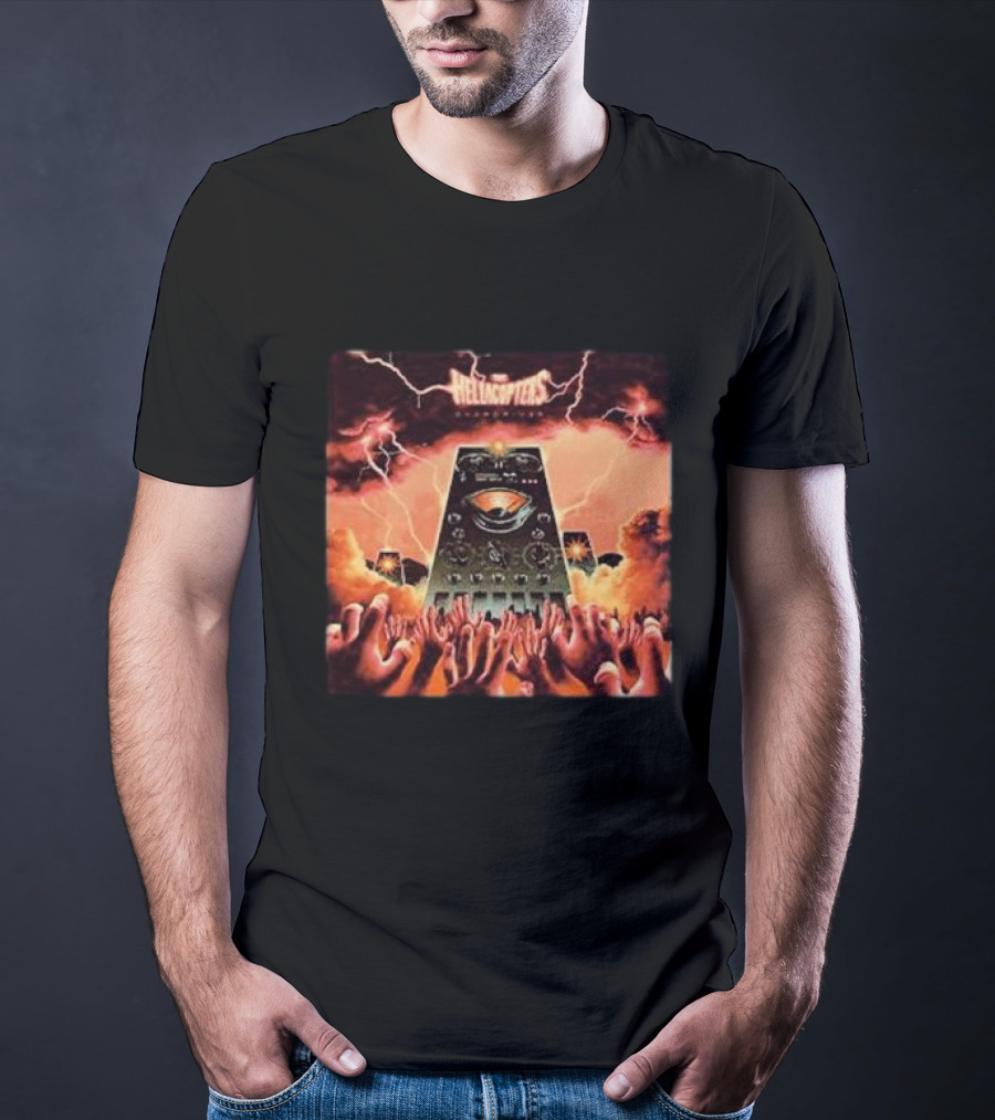 The Hellacopters Overdriver Lightning Hands Amplifier T-Shirt