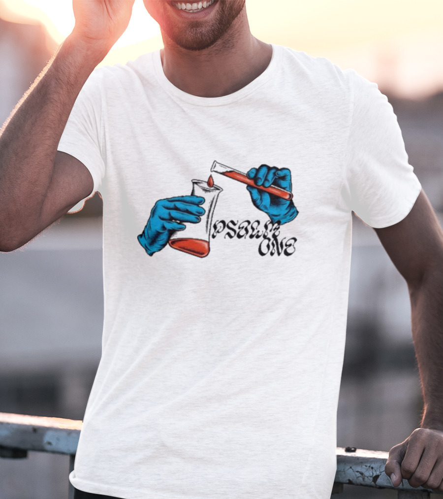 Psalm One Science Of Psalm Beaker And Test Tube T-Shirt