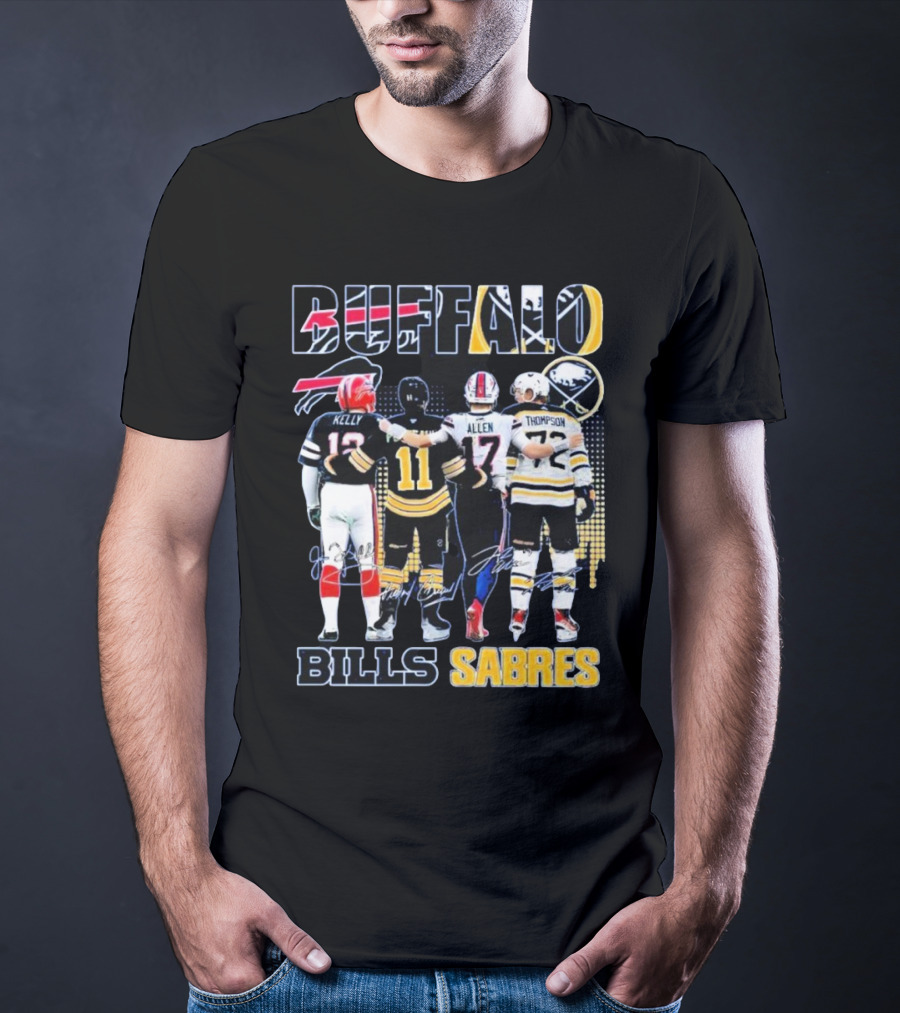 Buffalo Bills Sabres Kelly Allen Thompson T-Shirt